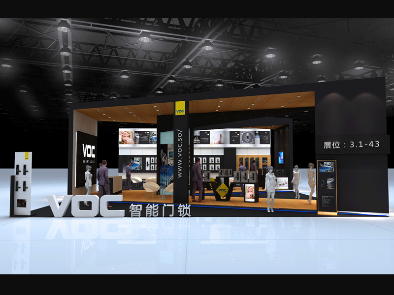 亞合大——建材門鎖展位搭建 亞合大——建材門鎖展位搭建