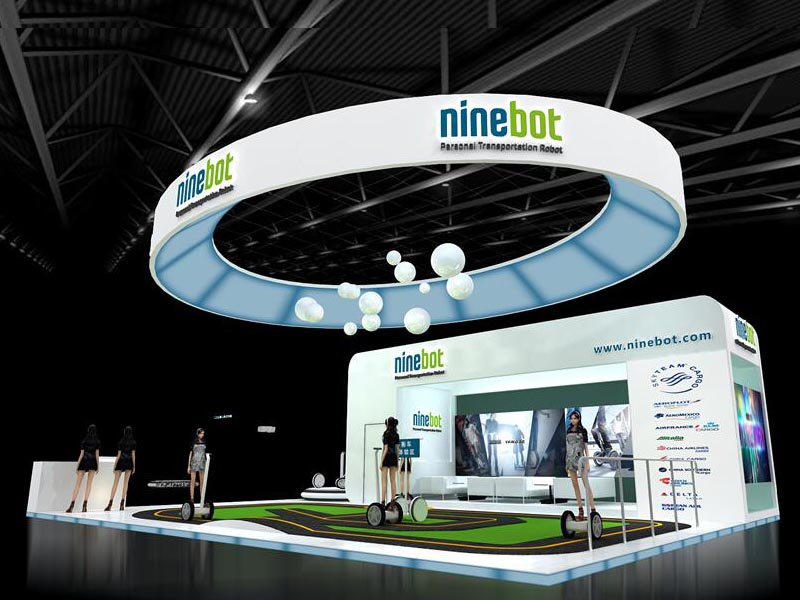 納恩博—電子展布置搭建 納恩博—電子展布置搭建